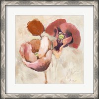 Framed Painted Poppies