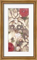 Framed Ikat Rose I