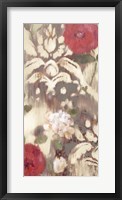 Ikat Rose I Framed Print