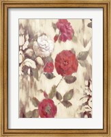 Framed Ikat Rose II