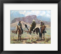 Framed Three Cowboys