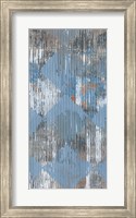 Framed Harlequin Blue I
