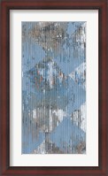 Framed Harlequin Blue II