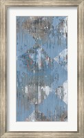 Framed Harlequin Blue II