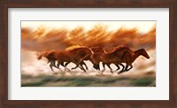 Framed Blazing Herd II