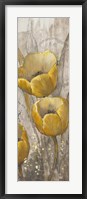 Framed Ochre Tulips I