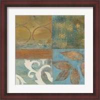 Framed Bronze Leaf Quadrant II