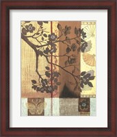 Framed Asian Blossoming Branch