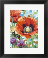 Framed Vivid Poppies II