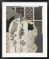 Non-Embellished Fragmented Collage I Framed Print