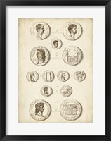 Antique Roman Coins I Framed Print