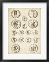 Framed Antique Roman Coins IV