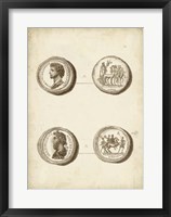 Antique Roman Coins VI Framed Print