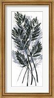 Framed Palm Leaf Fresco I