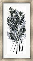 Framed Palm Leaf Fresco I