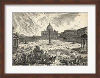 Framed Veduta della Basilica di S.Pietro