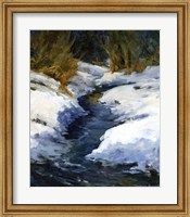 Framed Snow on the Banks