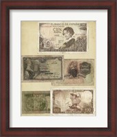 Framed Antique Currency I
