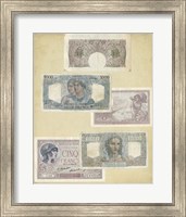 Framed Antique Currency II