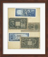 Framed Antique Currency III