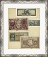 Framed Antique Currency IV