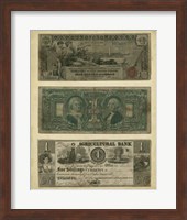 Framed Antique Currency V