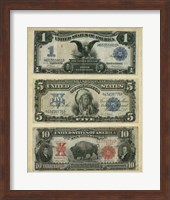 Framed Antique Currency VI