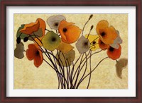 Framed Pumpkin Poppies I