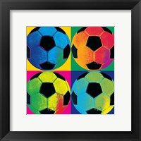 Framed Ball Four-Soccer