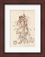 Framed Samurai Sketch