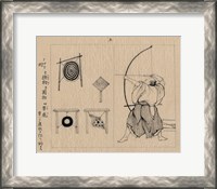 Framed Japanese archer 1878b