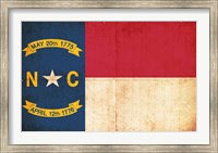 Framed North Carolina Flag