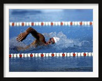 Framed US Navy Swimmer