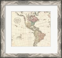 Framed 1795 D'Anville Wall Map of South America