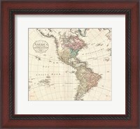 Framed 1795 D'Anville Wall Map of South America