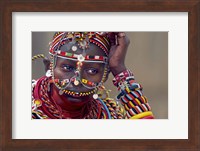 Framed Portrait of a Samburu maiden