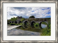 Framed 13 Arch Bridge over the River Funshion, Glanworth, County Cork, Ireland