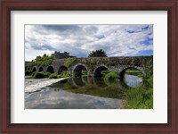 Framed 13 Arch Bridge over the River Funshion, Glanworth, County Cork, Ireland