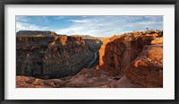 Framed River passing through mountains, Toroweap Point, Grand Canyon, Grand Canyon National Park, Arizona, USA