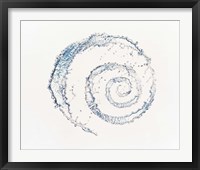 Framed Spiral of water drops with white background