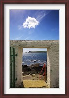 Framed Doorway near Ballynacourty Lighthouse, With View To Helvick Head, County Waterford, Ireland
