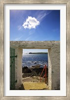 Framed Doorway near Ballynacourty Lighthouse, With View To Helvick Head, County Waterford, Ireland
