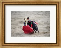 Framed Matador and Bull