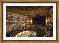 Framed Interiors of a bookstore, El Ateneo, Avenida Santa Fe, Buenos Aires, Argentina