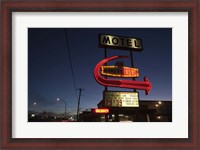 Framed Low angle view of a motel sign, Route 66, Kingman, Mohave County, Arizona, USA