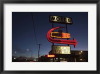 Framed Low angle view of a motel sign, Route 66, Kingman, Mohave County, Arizona, USA