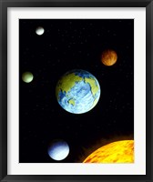 Framed Universe with planets