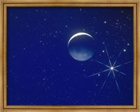 Framed Planet and Stars in Space
