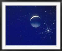 Framed Planet and Stars in Space