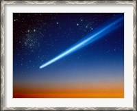 Framed Space, Comet speeding across the night sky